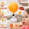 Children's Three In One Breathing Practice Toy Whistling Floating Blowpipe Ball Blowing Balloon Launcher Education Practice Toy
