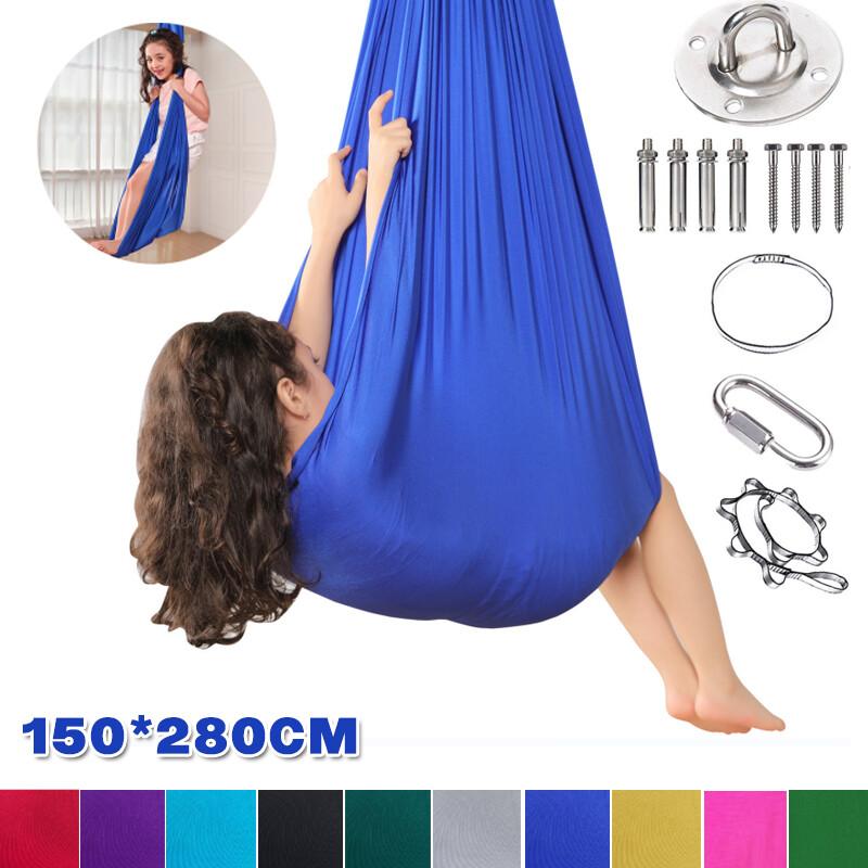 New Children's Swing Hammock Indoor Outdoor Yoga Therapy Autism Resilient