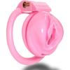 FREDORCH New Pink Pussy Male Chastity Devices with 4 Penis Rings,Small Cock Cage,Cock Rings,Chastity Lock,BDSM Sex Toy for Man Gay Nylon 3D Printed