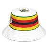 Cappelli da Pescatore Zimbabwe Fatti su Misura Nome Logo Squadra Cappello a Secchiello Viaggio Paese Zwe Bandiere Zimbabwe Zimbabwe Copricapo