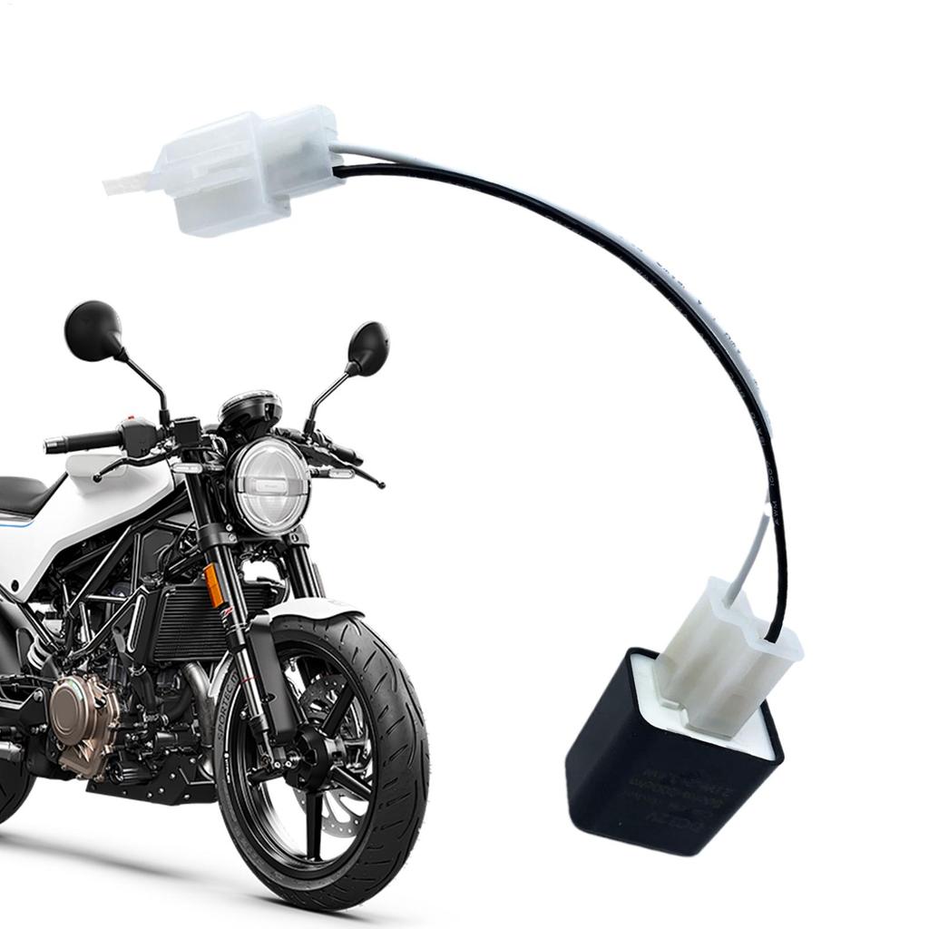 Motorcycle Relay Adapter Cable 2 Pin 12V LED Flasher Relay Adjustable Frequency Of Turn Signals Turn Light Adapter Connector