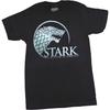 Game of Thrones Mens T-Shirt - Stark Silver White Winter Is Coming Cirlce