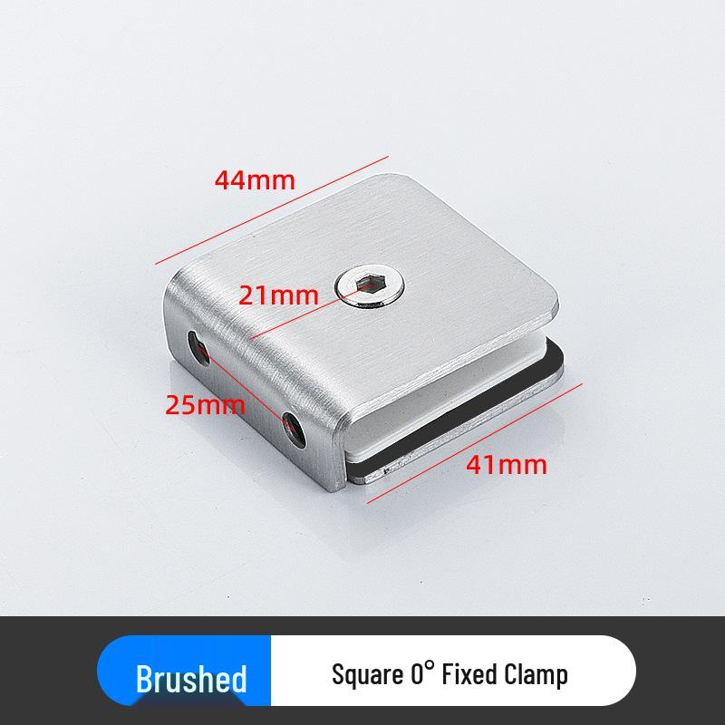 Stainless Steel 180° Glass Partition Clip for Stair Handrails