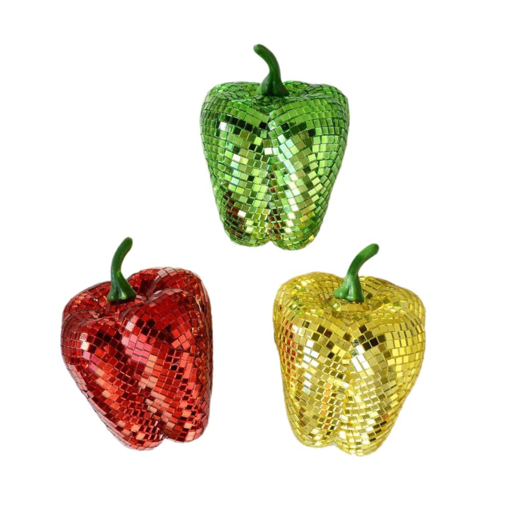 Carrot Tomato Pear Mirror Figurine Ornament Vegetable Themed Party Supply Figurines  Party Supplies