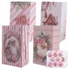 Snowflake Snack Packing Bag Santa Claus Christmas Paper Packaging Bag  Party Favors Decor
