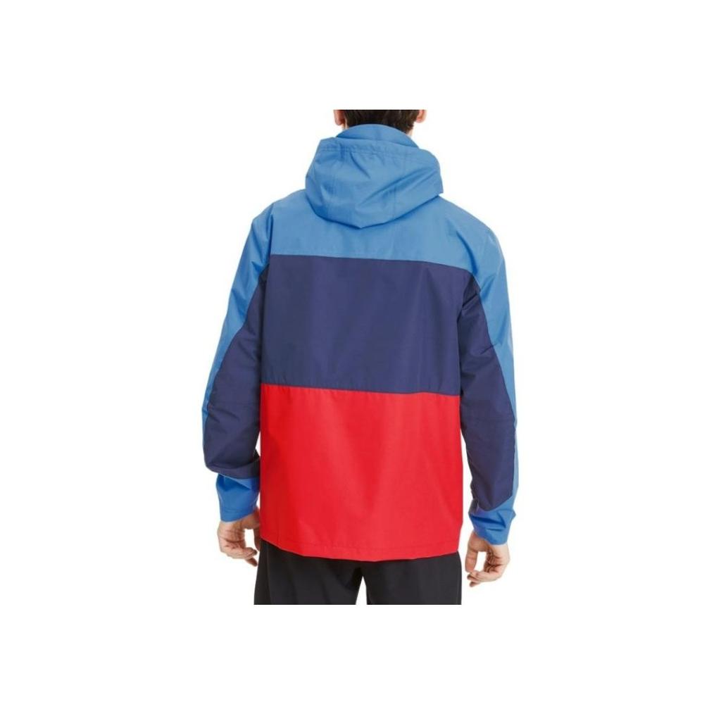 PUMA Color Block Logo Print Casual Hooded Zip Long Sleeve Jacket Men jackets Blue 596083-04