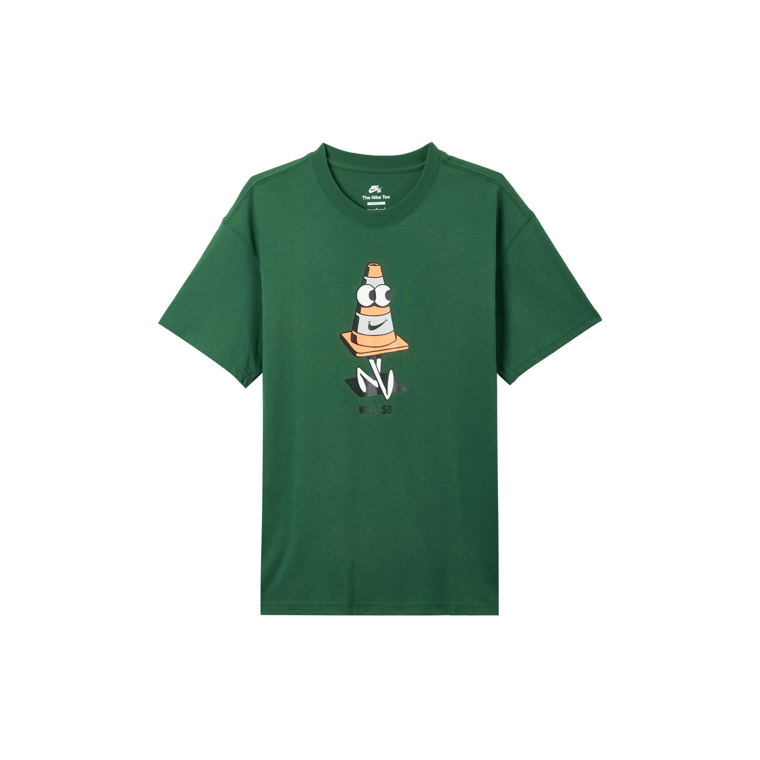 Nike SB Skateboard Entertainment Print Sports Crewneck Short Sleeve Men s Green DJ1225-341 L