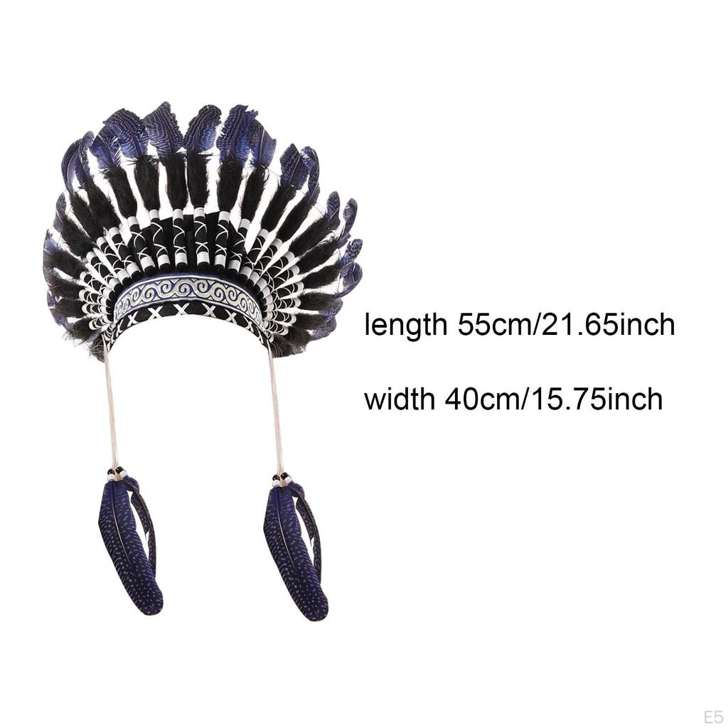 Feather Headdress Accessories Headwear for Cosplay Dance Stage Show