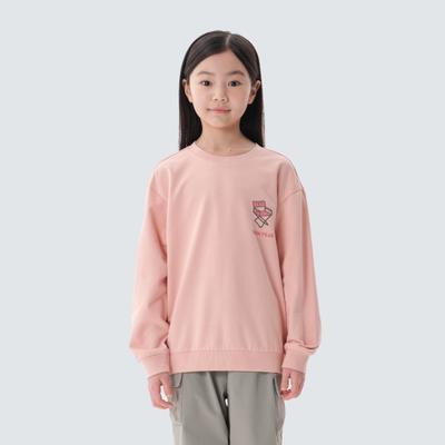 Kids Camping Sweatshirt Light Pink (S25SKFHT80)