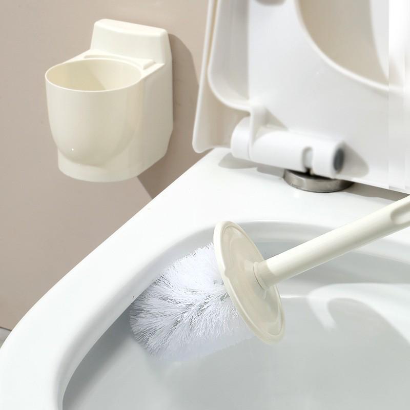 Wandmontiertes Toilettenbürsten-Set ohne tote Winkel