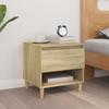 Day and Night - Day and Night Nightstand Sonoma Oak Plywood 50x46x50 Cm