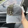 Vintage Denim Baseball Cap With Embroidery For Men And Women
