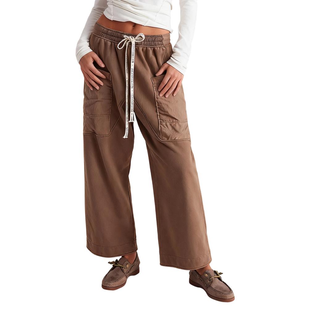 Women's Barrel Sweatpants Fleece Lined Baggy Drawstring Pants Fall Winter Outfits Athletic Joggers With Pockets