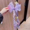 Gradient Silk Yarn Bow Butterfly Hairpin for Kids – Fairytale Style