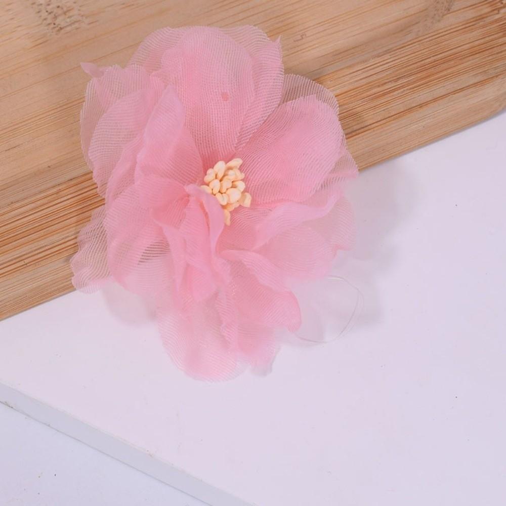 10Pcs 3D Chiffon Flower Embroidered Patches Clothes Sewing Patch for Wedding Dress Hats Decoration
