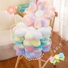 Colorful Flower Plush Pillow Fluffy Cherry Blossom Mat Kawaii Petals Seat Cushion  Kids Room
