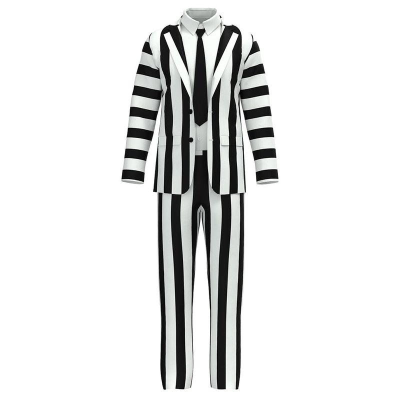 Halloween Costume Ghost Master Cosplay Outfit Beetlejuice 2 Costume Cosplay Character Performance Costume in Stock