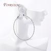 Fashion 14K Gold Plated Women's Huggie Earrings 30/40/50/60MM Large Circle Round Hoop Earrings Female Girls Party Jewelry Gift