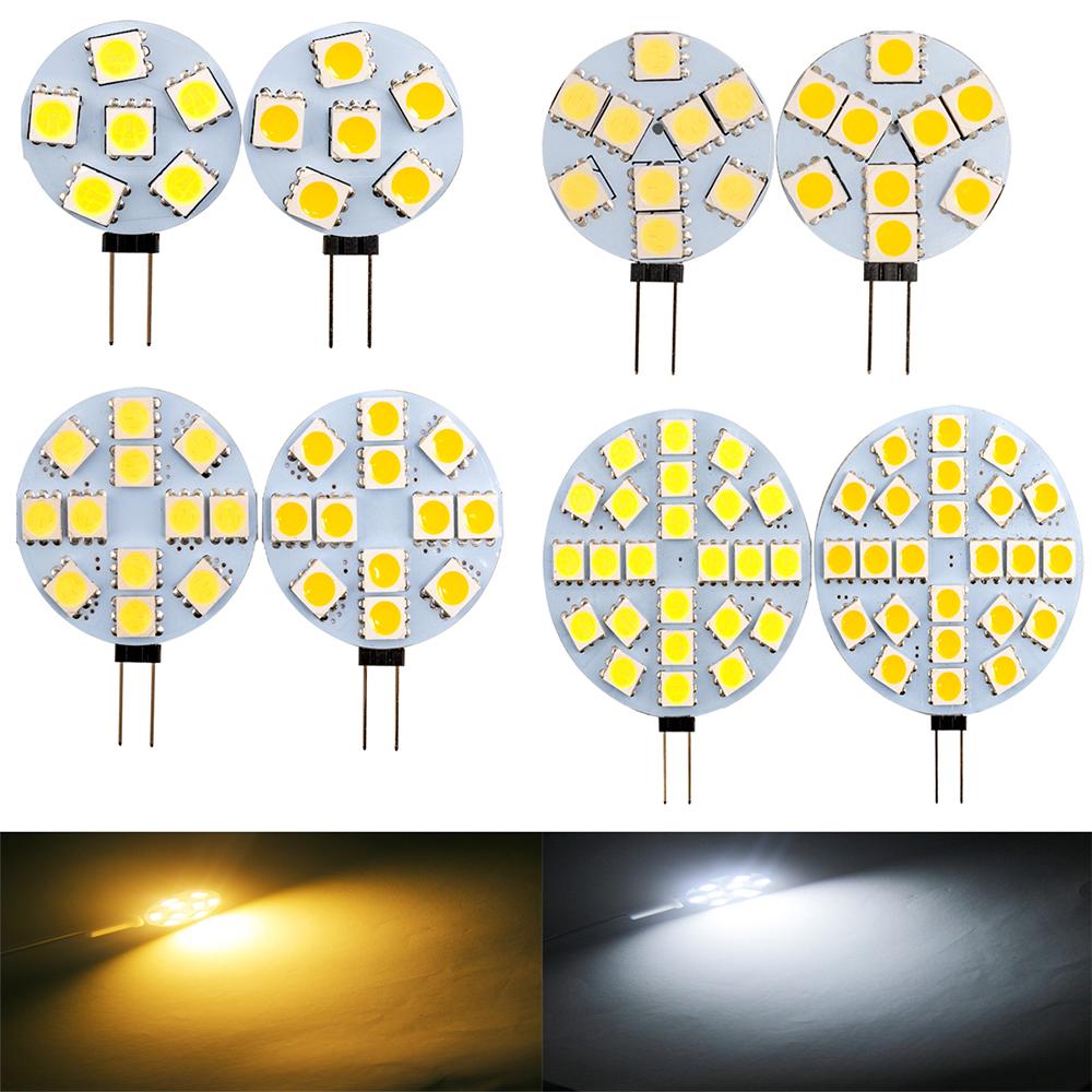 G4 180 Degree DC12V 5050 SMD Led Bulb Lamp Replace Halogen Lamp LED Bulb 0.8W 1W 1.2W 2.5W Warm White/Cold White Led Lights