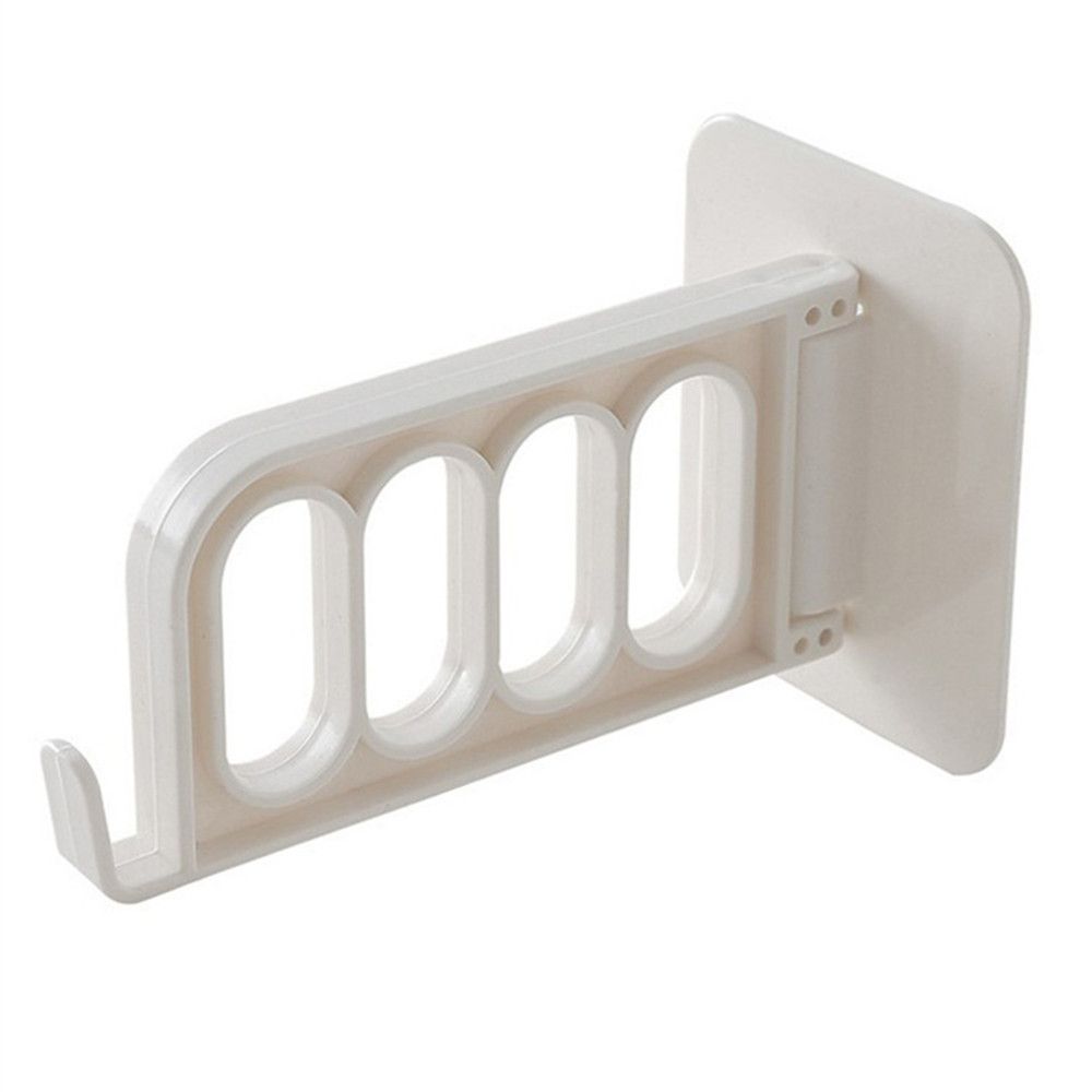 Strong Adhesive Seamless Stickers 4 Hole Clothes Hook Storage Swivel Hook Multifunctional Hanger