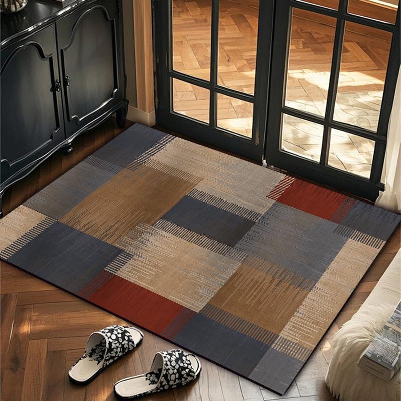 Vstupní rohožka PU kůže PVC Protiskluzová rohožka Pratelná Smazatelná a Řezací Koberec