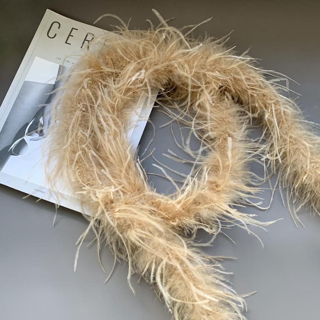 Colored Feather Strips, Ostrich Hair, Top Strips, Dance Costumes DIY Decorative Materials, Clothing Accessories