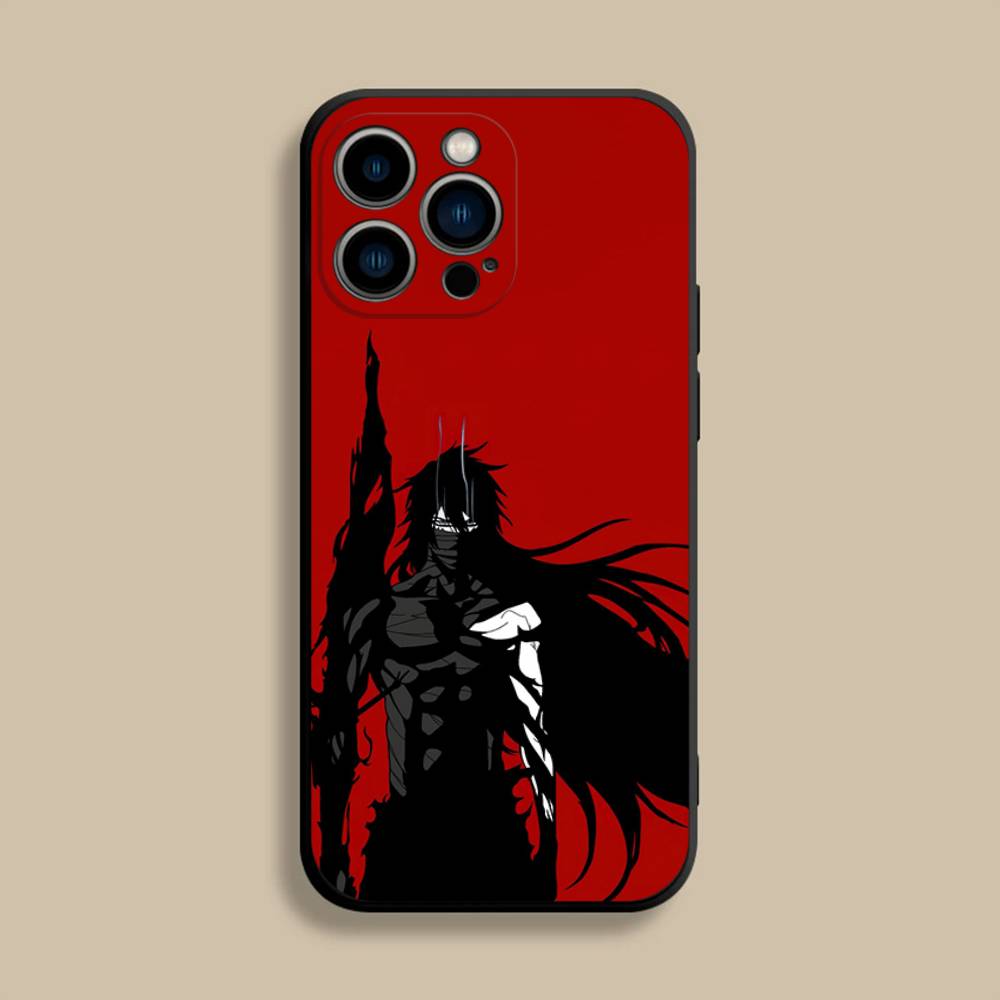 B-Bleach I-Ichigo Kurosaki Phone Case For iPhone 17,16,15,14,13,12,Pro,Max,Plus,E,SE4,Air,Mini Black Soft Cover