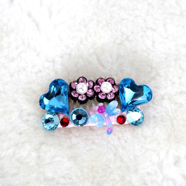Universal Full Diamond Cat & Dog Hair Clip - Princess Style for Yorkies, Teddy, Maltese