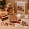 DIY Snowman Sewing Set Christmas Felt Craft Kit, Handmade Santa Gingerbread Elf Creative Art Activity Angel Material Holiday Supplies for Kids Adults