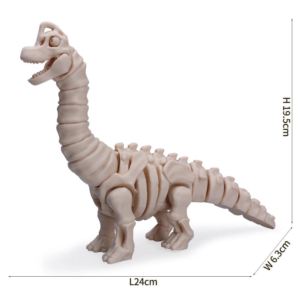 Giocattolo Dinosauro Stampato in 3D Statuetta Scheletro T-Rex Mosasaurus Preistorico da Collezione Articolato Decorazione da Scrivania per Adolescenti