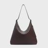 Borsa Tote da Donna in Vera Pelle Intrecciata a Mano in Pelle Bovina - Borsa a Spalla Versatile di Grande Capacità per il Pendolarismo