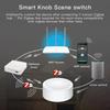 ZigBee Smart Drehschalter DIY Drahtloser Szenen-Taster Drehbarer Dimmerschalter Hausgeräte-Automatisierung Verknüpfung Fernbedienung