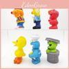 Adorável Conjunto de Brinquedos com Figuras de PVC do Elmo, Garibaldo, Monstro das Bolachas e Bert da Vila Sésamo