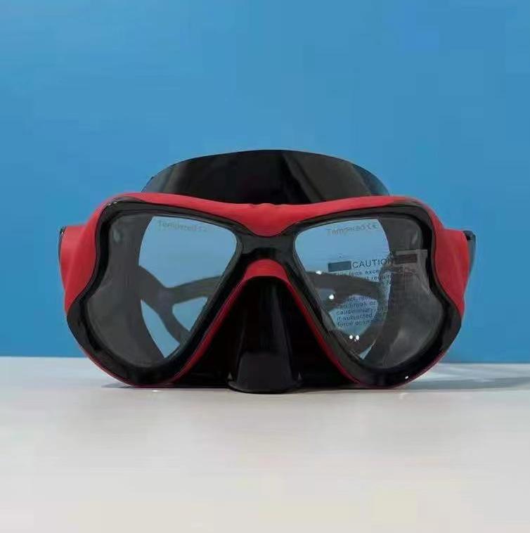 1900 Adult Snorkel Mask with Tempered Glass and Myopia-Compatible HD Anti-Fog Lens