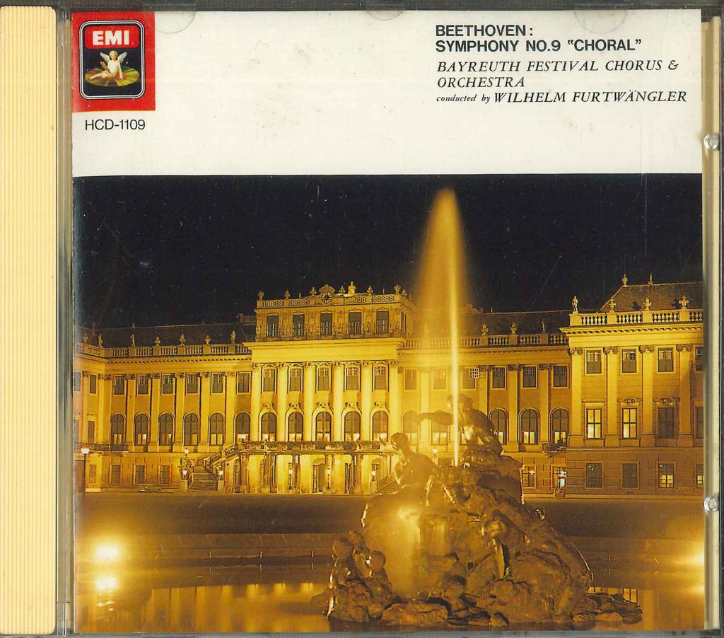 CD WILHELM FURTWANGLER - Beethoven Symfonia nr 9 Chóralna HCD1109 EMI Japonia Klasyczna