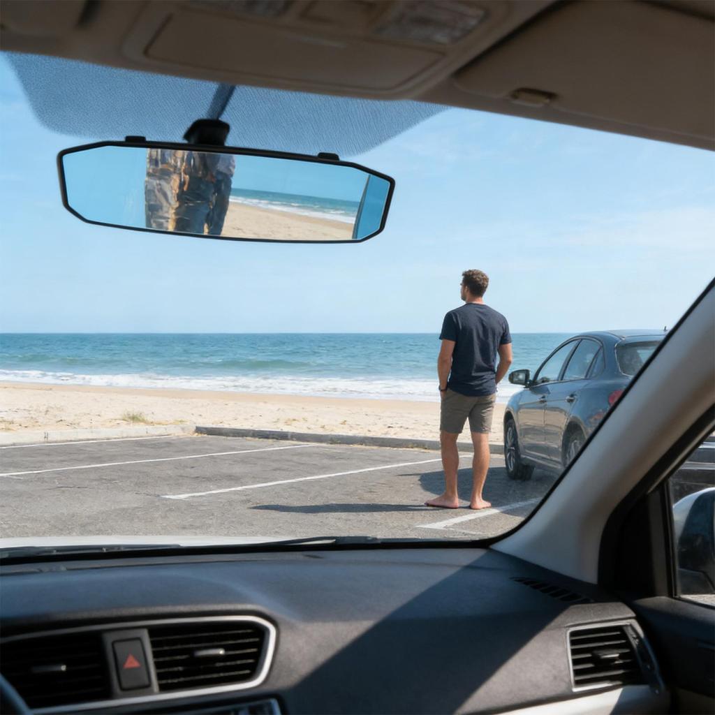 Car Baby Mirrors Interior Rear View Mirror Wide Angle Rearview Mirror Large Vision Auxiliary Monitor For RVs Trucks Sedans SUVs