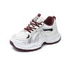 Campus style platform running shoes women's spring new color matching mesh dad shoes student sports shoes