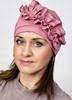 Różowy Turban Malwina Z Bambusa Podwójna Czapka Również Po Chemioterapii