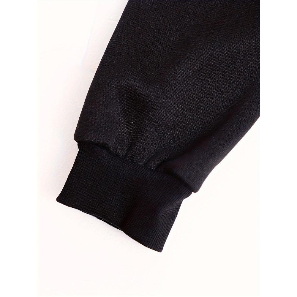 Letter Printed Zipper Hooded Sweatshirt, Kangaroo Pocket, Fashionable Long Sleeved Hooded Sweatshirt, Autumn and Winter Loose Casual Top