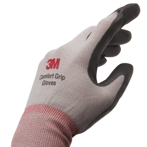 3M 3M Arbeitshandschuhe Comfort Grip Handschuhe Grau L Größe 5 Paar Packung GLOVE-L-5P