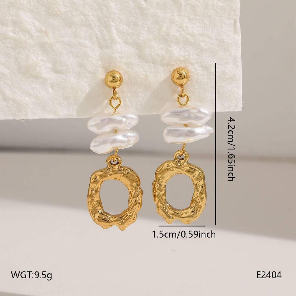 Vintage Amber Gradient Flower & Heart Stainless Steel Stud Earrings with Sun Pattern