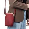 Genuine Leather Purse Shoulder Bag for Mini Smartphone Small Small Bag [Yocipa] Women, Pochette, 2-Room Structure, Pouch, Crossbody, Shoulder, Bag,