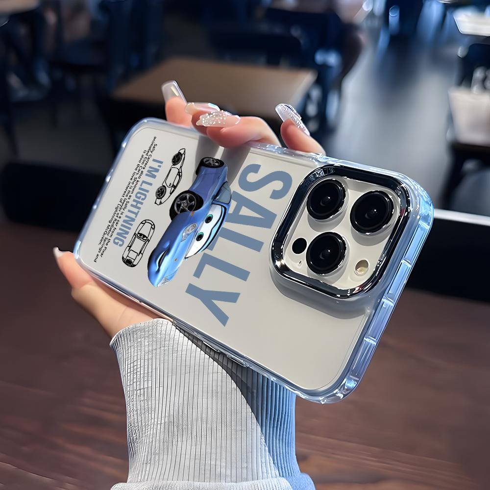 Cartoon Cars McQueens Sallys Phone Case for Apple iPhone 17 Air 16 16e 15 14 13 12 11 Pro Max X Xs XR 8 Plus Luxury Clear Cover
