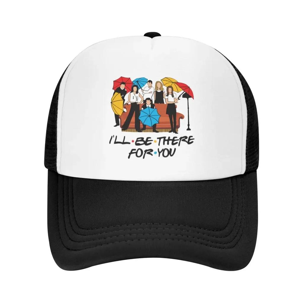 Custom Classic Unisex Friends TV Show Trucker Hat Adult Adjustable Baseball Cap Women Unisex Outdoor Trucker Cap