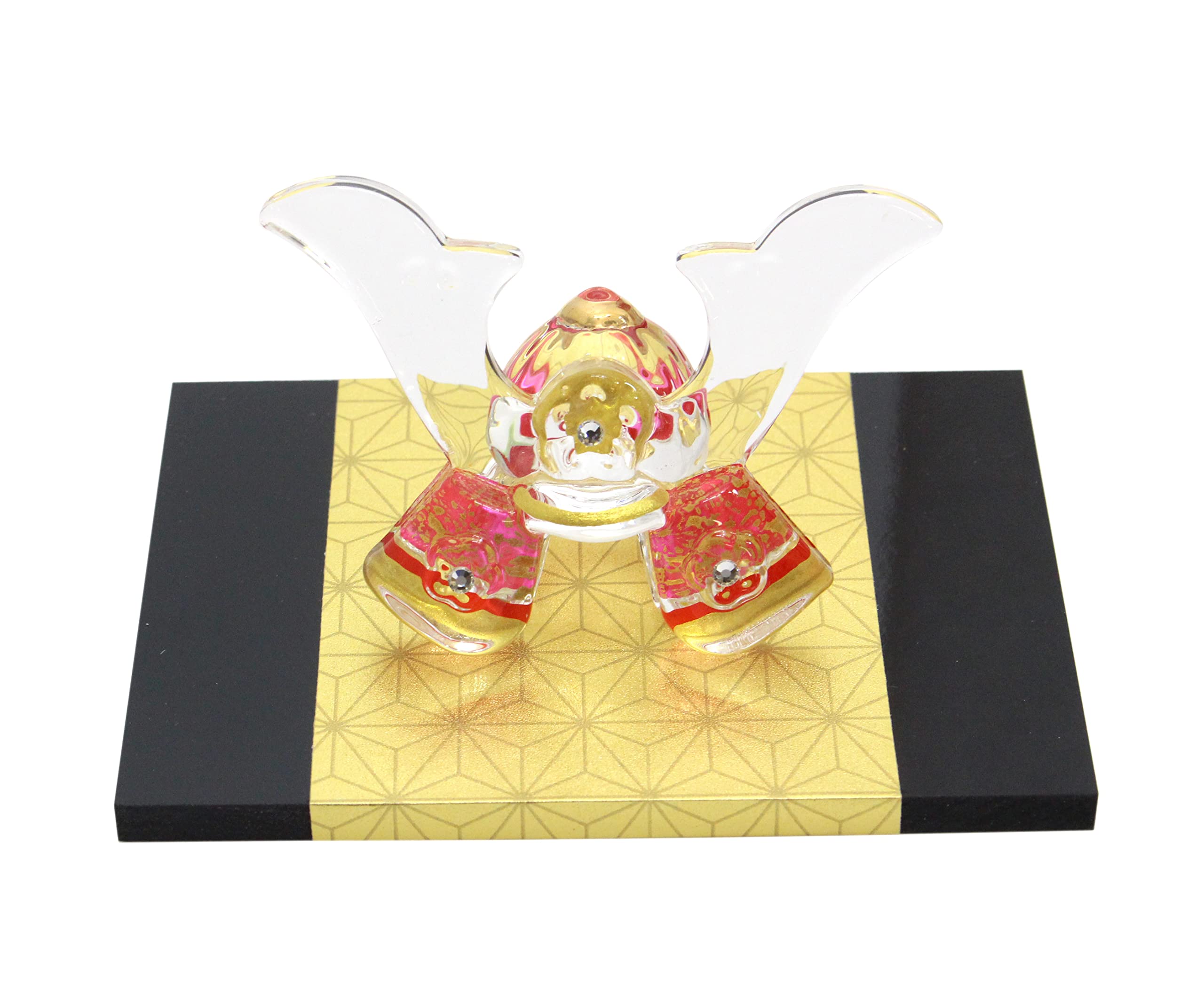 

Дом ремесленника День Юу Стеклянный шлем Кабуто Украшение для мальчиков (красный)