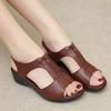 New Women Shoes Fashion Versatile Comfort Sandals Simple Breathable Slope Heel High Heels Casual Retro Daily Sandals Zapatos