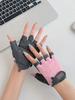 Men Women Summer Fitness Gloves, Anti-Callus Anti-Slip Yoga Cycling Thin Half-Finger Training Gloves
