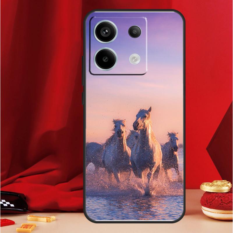 Horses Running Case For Xiaomi Redmi Note 14 Pro 13 12 11 10 15 Pro Plus Redmi 15 14C 13C 10C 12C 15C Funda