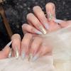 Verlaufende Bernstein-Goldfolie Abnehmbare Nagelsticker - Herbst/Winter-Kollektion