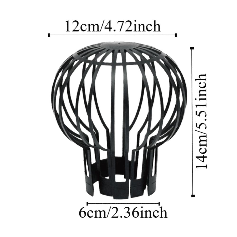 4pcs Low Maintenance Gutter Filter Expandable Downspout Filter Drainage System Roof Downspout